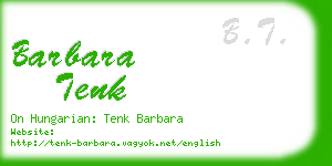 barbara tenk business card